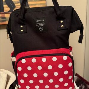 Black and Red Polka Dot Women's Bag